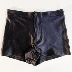 American Apparel Black Disco Shorts